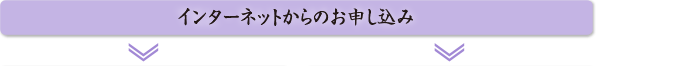 インターネットからのお申し込み